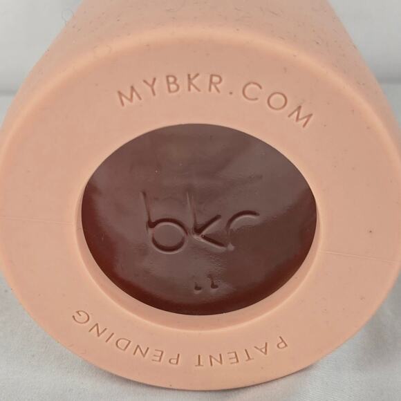 BKR 32oz GLASS WATER BOTTLE – LUXURY BPA-FREE W/ SMOOTH SILICONE SLEEVE (NAKED) - Picture 5 of 9